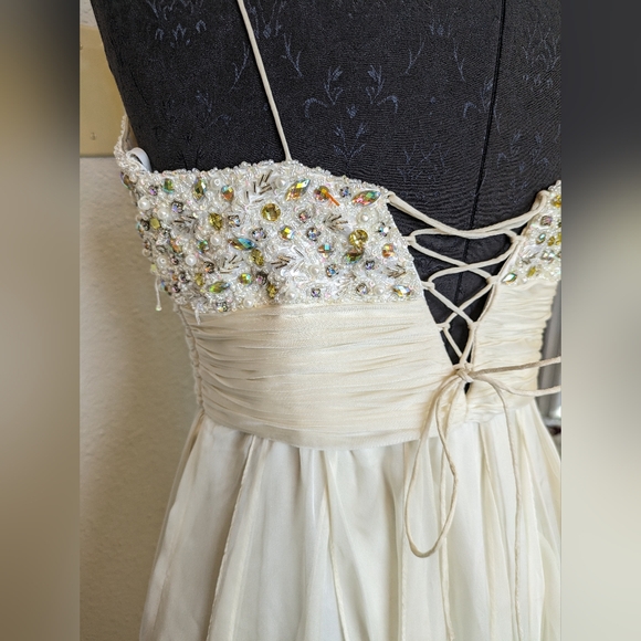 Beautiful Whimsical Y2K Fairy Beaded Mini Dress - Picture 5 of 16